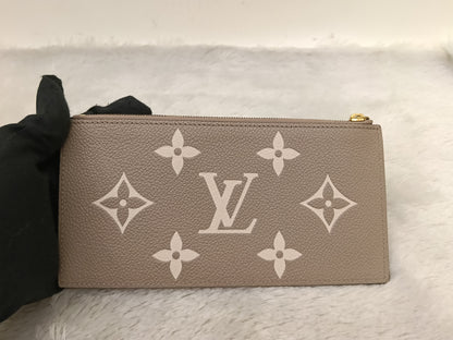 LV Pochette Felicie GM Monogram Empreinte Tourterelle Creme (CHIP)