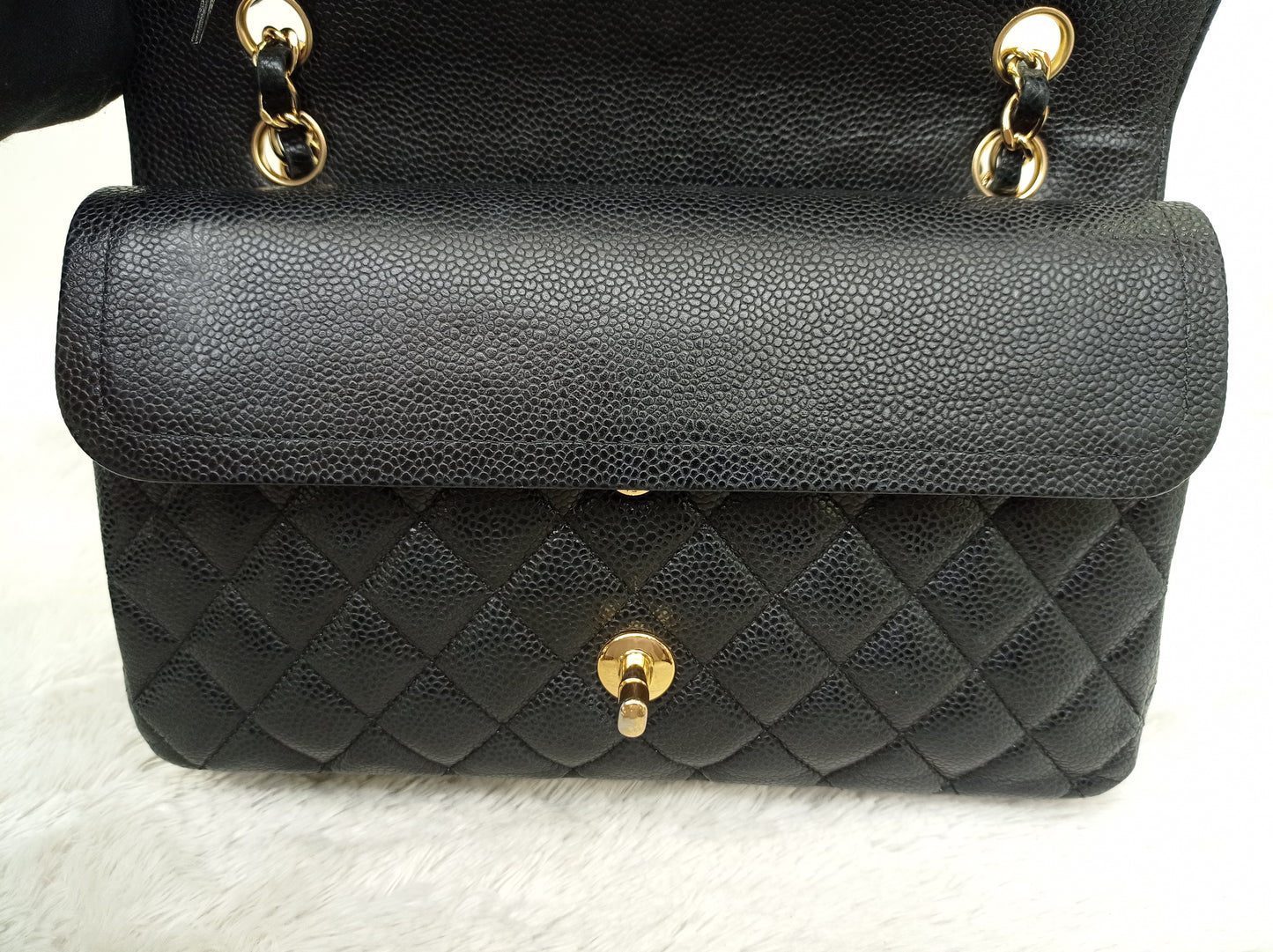 Chanel Medium Caviar Black GHW DF #20