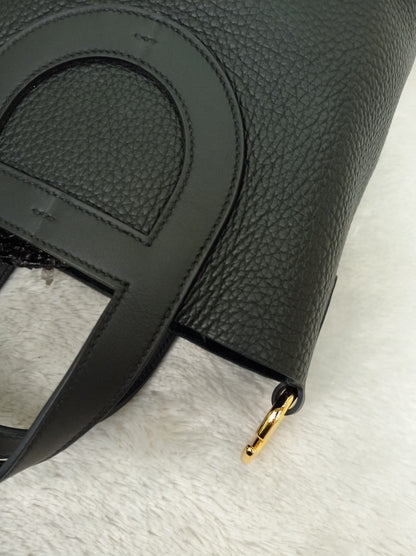 *LikeNew* Hermes In The Loop 18 Clem Swift Noir GHW #W