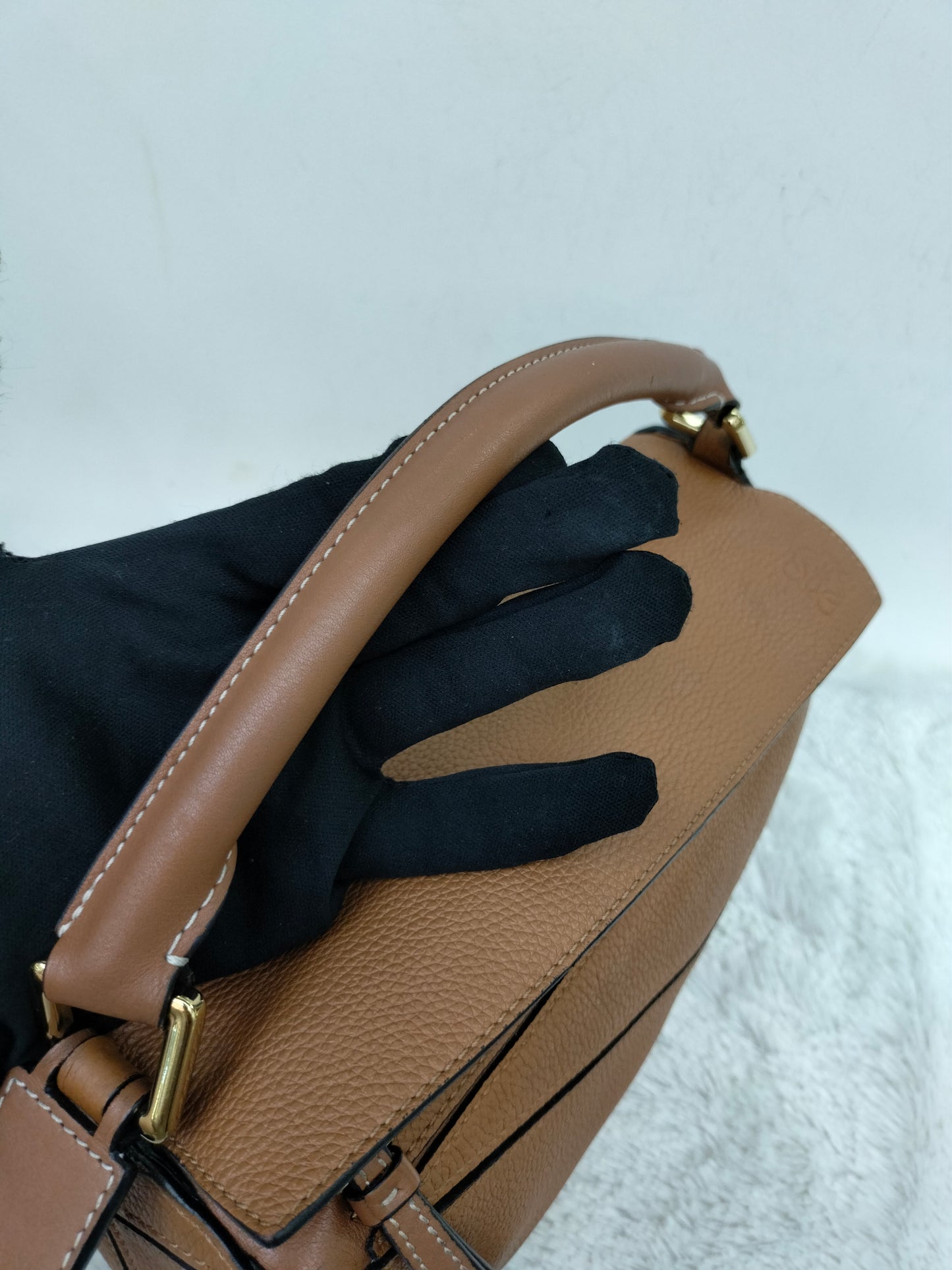 Loewe Puzzle Small Grained Tan GHW 2020