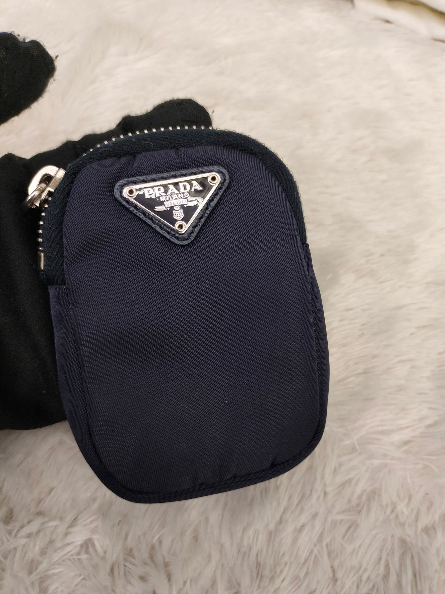 Prada Multi Pochette Re Edition Nylon Navy SHW