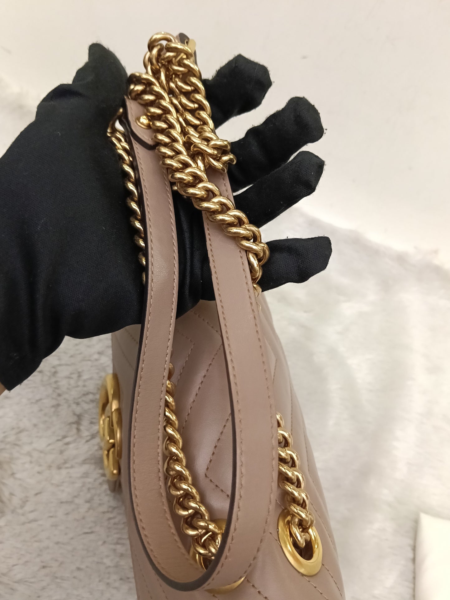 Gucci Marmont Small Nude GHW