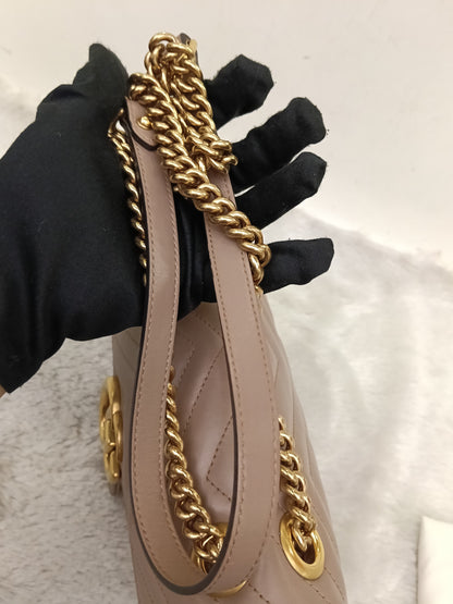 Gucci Marmont Small Nude GHW