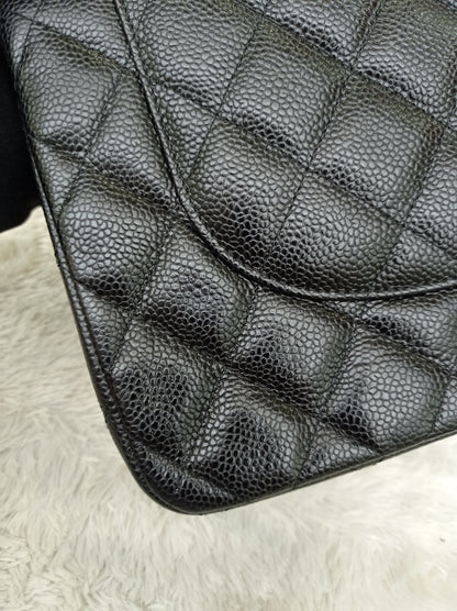 Chanel Jumbo Caviar Black GHW DF #24