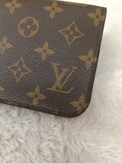 LV Insolite Long Wallet Monogram Salmon Pink