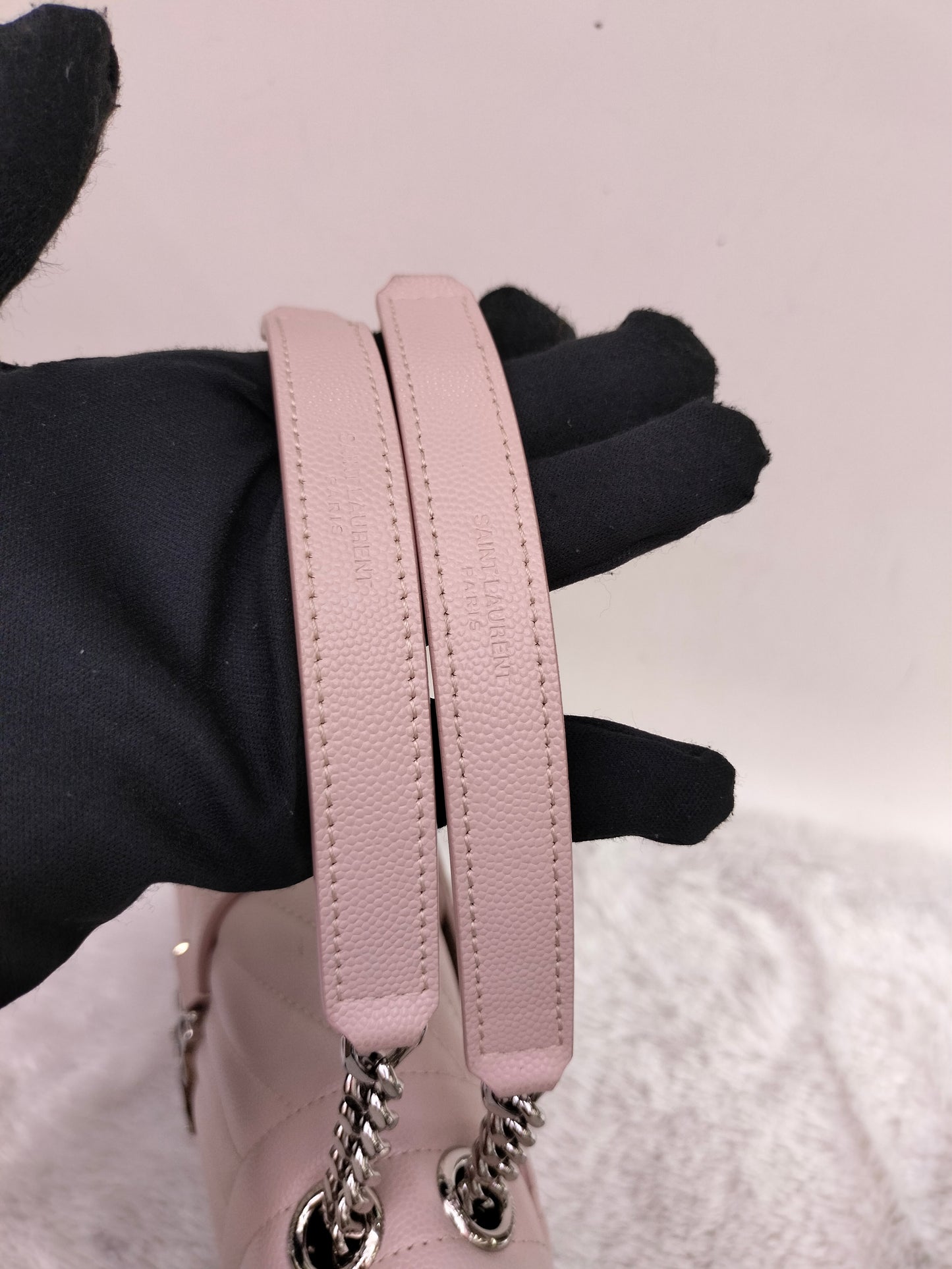 YsL Envelope Medium Grained Marble Pink SHW 2018