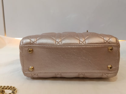 Lady Dior Mini Iridescent Lotus GHW 2017