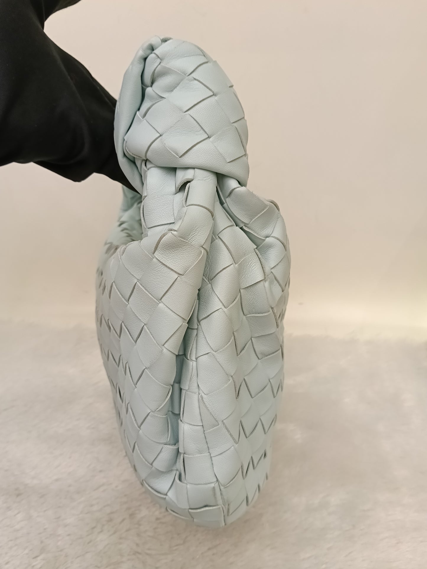 Bottega Veneta Teen Jodie Light Blue GHW