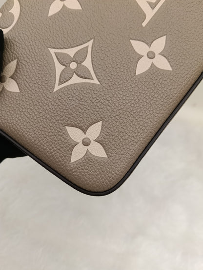 LV Felicie GM NV Monogram Empreinte Tourterelle Creme 2024 (CHIP)