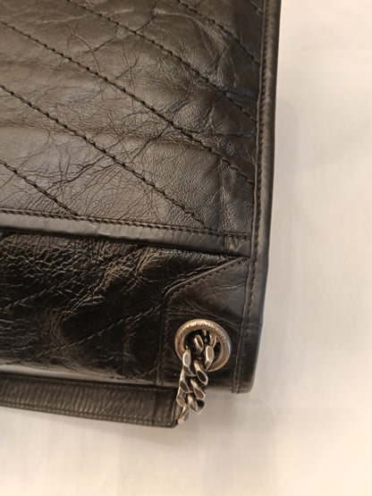 YsL Niki Medium Calfskin Black RHW 2018