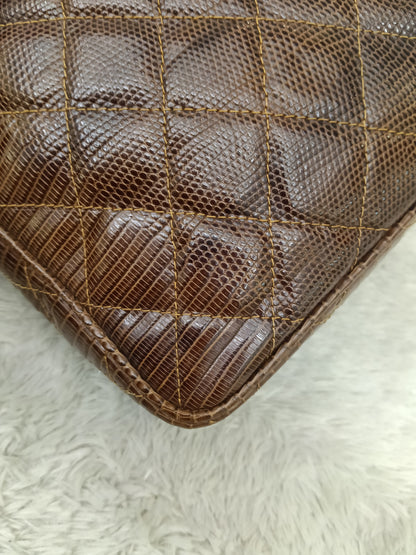Chanel Camera Tassel Lizard Brown GHW #0