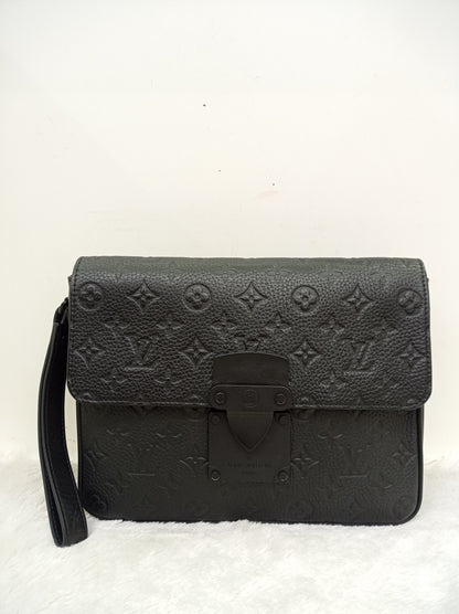 LV S Lock A4 Pouch Monogram Empreinte Black (CHIP)