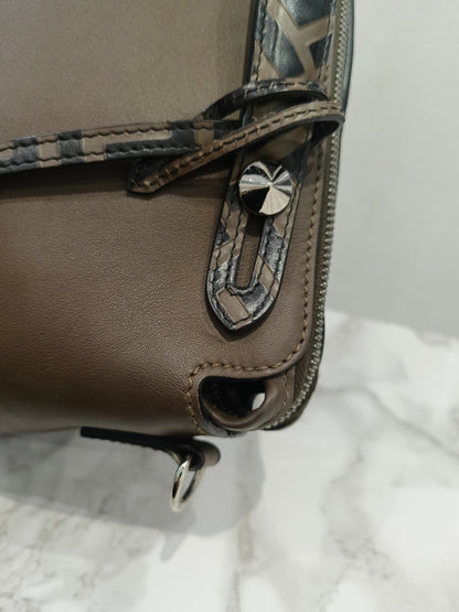 Fendi BTW Medium FF Handle Maya Brown SHW 2018