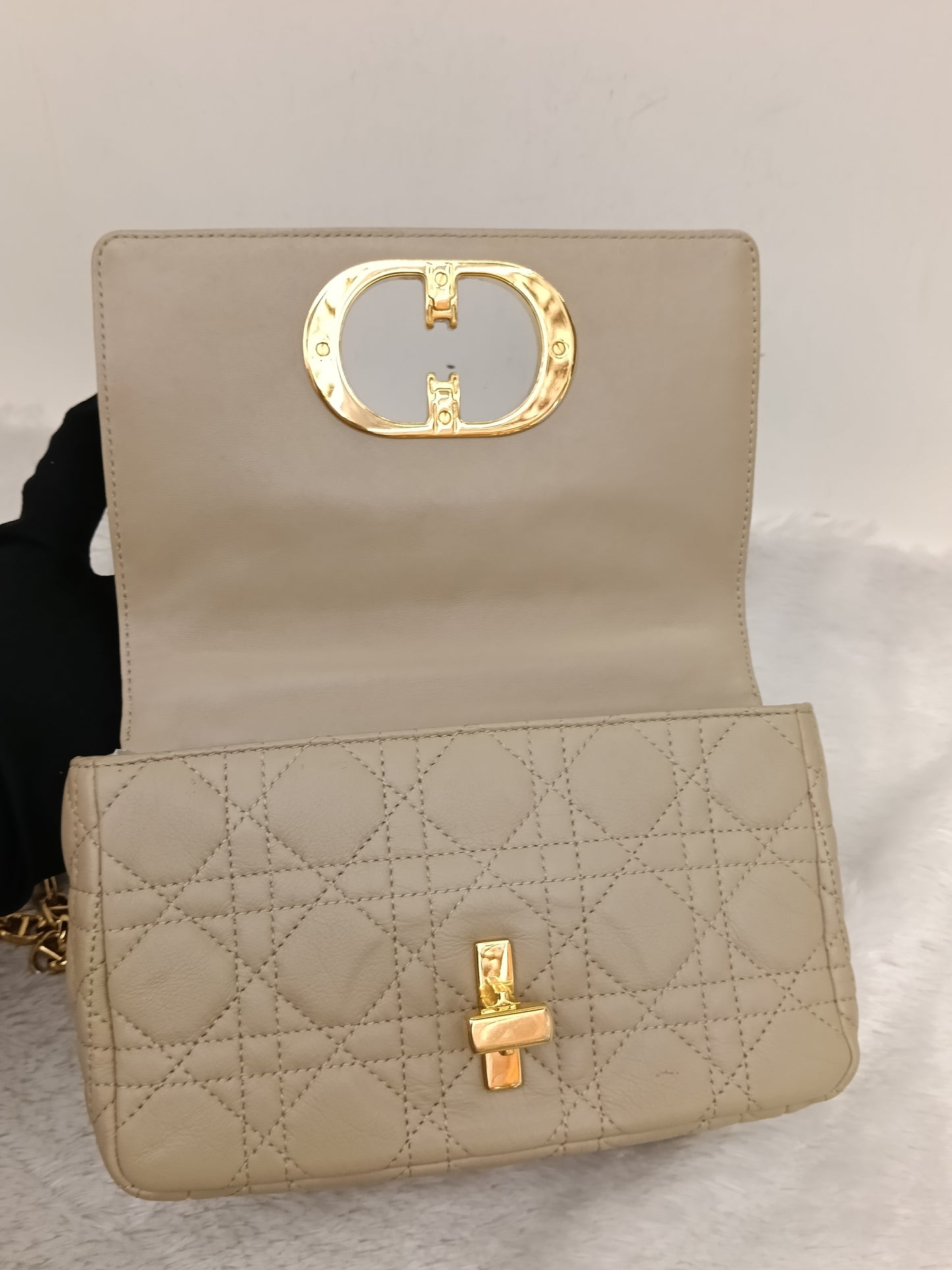 Dior Caro Small Beige GHW 2020