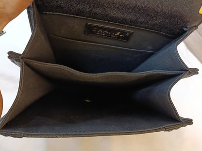 Chanel Boy Vertical Caviar Black GHW #26