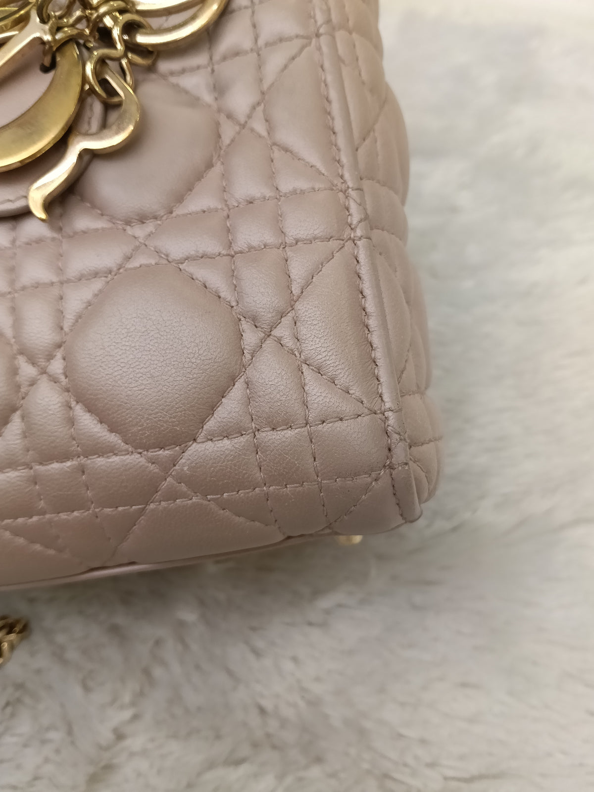 Lady Dior Mini Lamb Blush GHW 2017