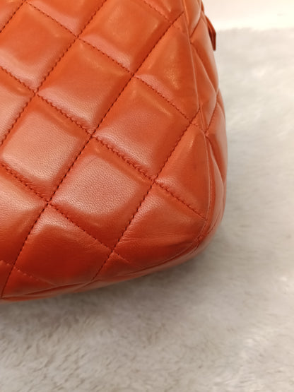 Chanel Camera Lamb Red Coral SHW #15