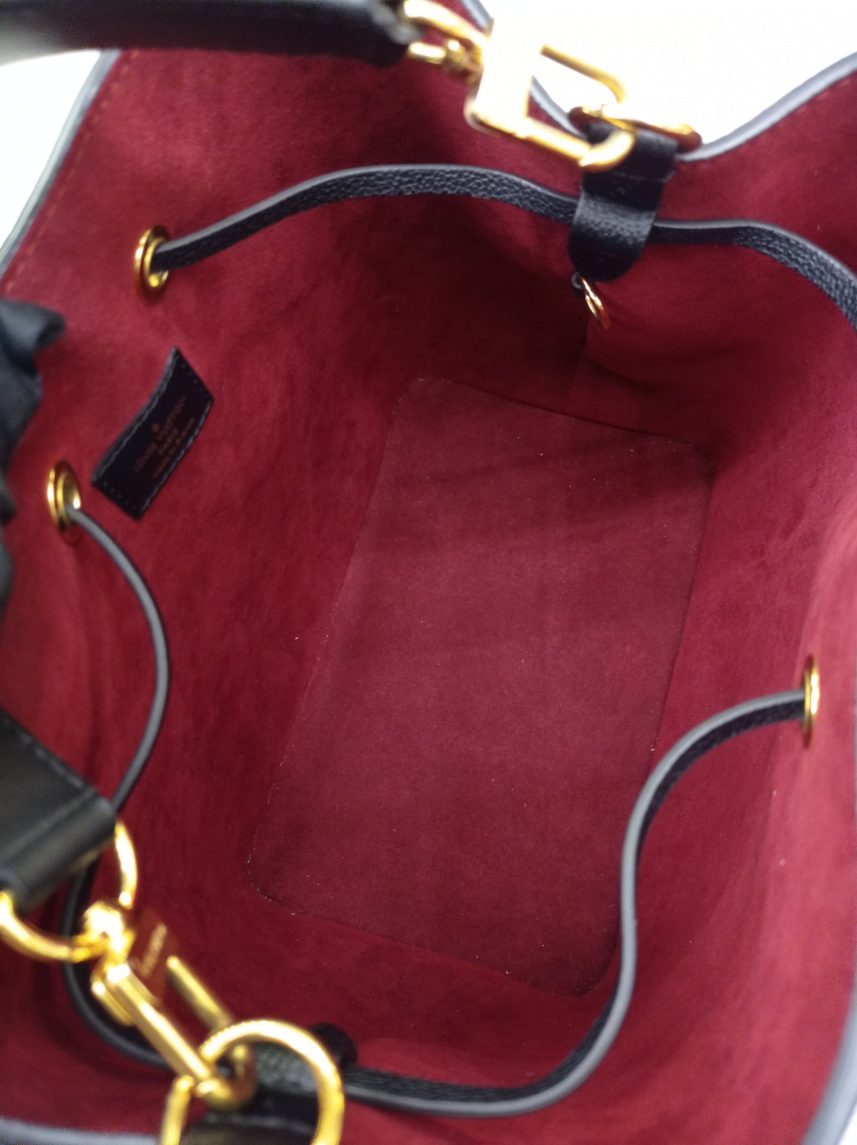 LV Neo Noe MM Monogram Empreinte Noir Creme (CHIP)