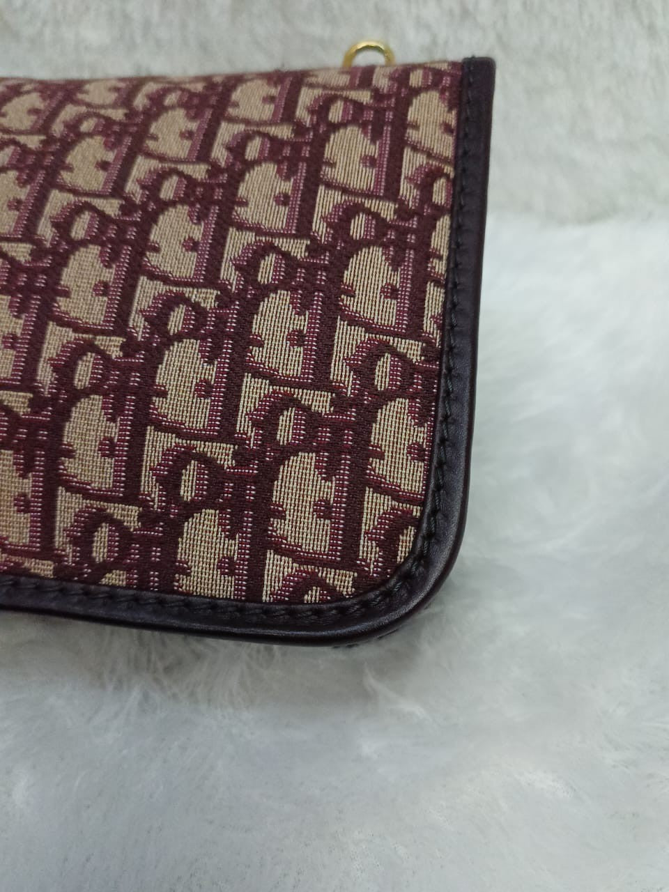 Dior Addict Flap Oblique Maroon GHW 2018