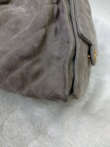 Chanel C25 Small Suede Grey GHW 2025 (CHIP)