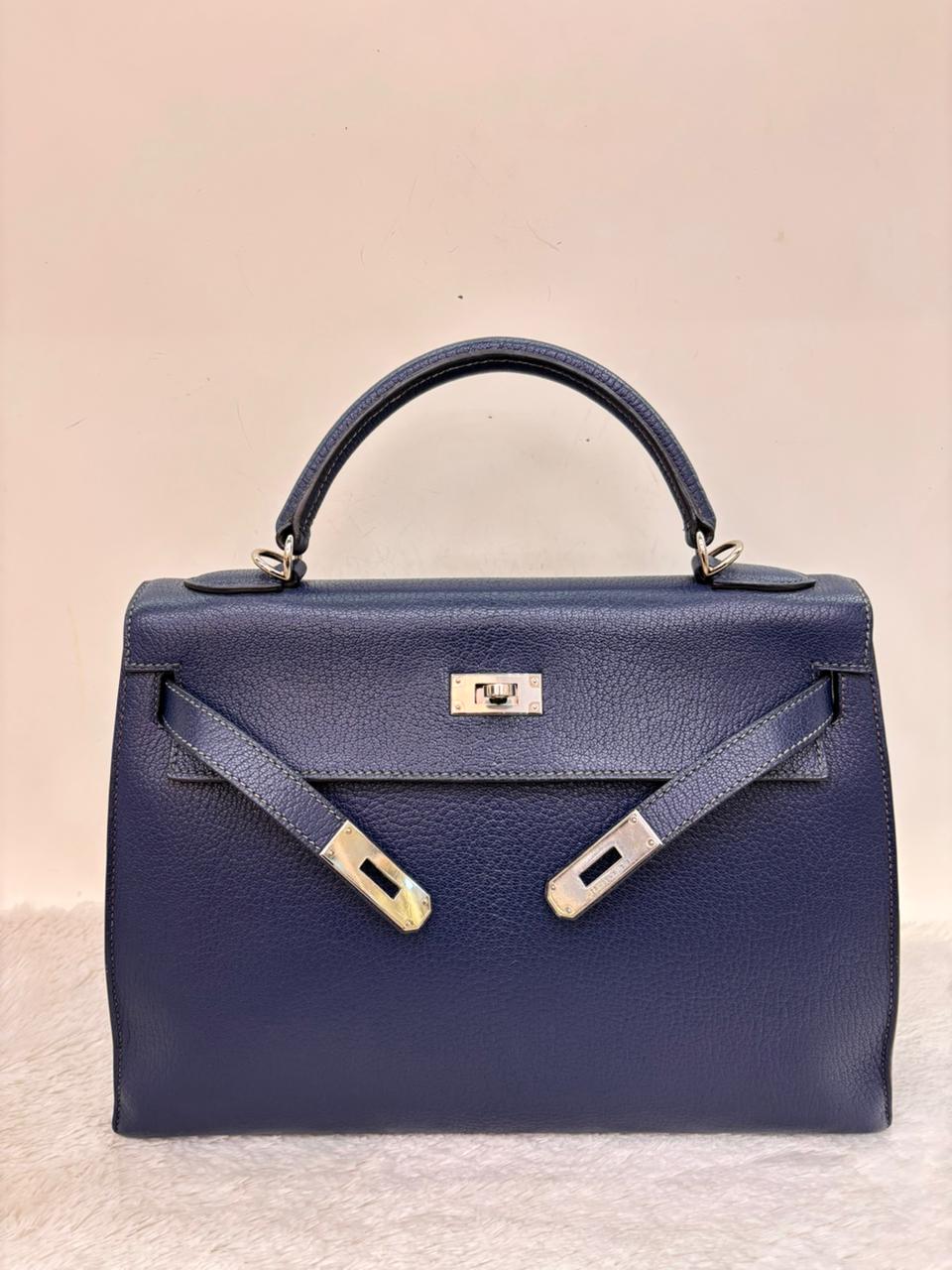 K32 Chevre Coromandel Blue De Malt PHW #L square