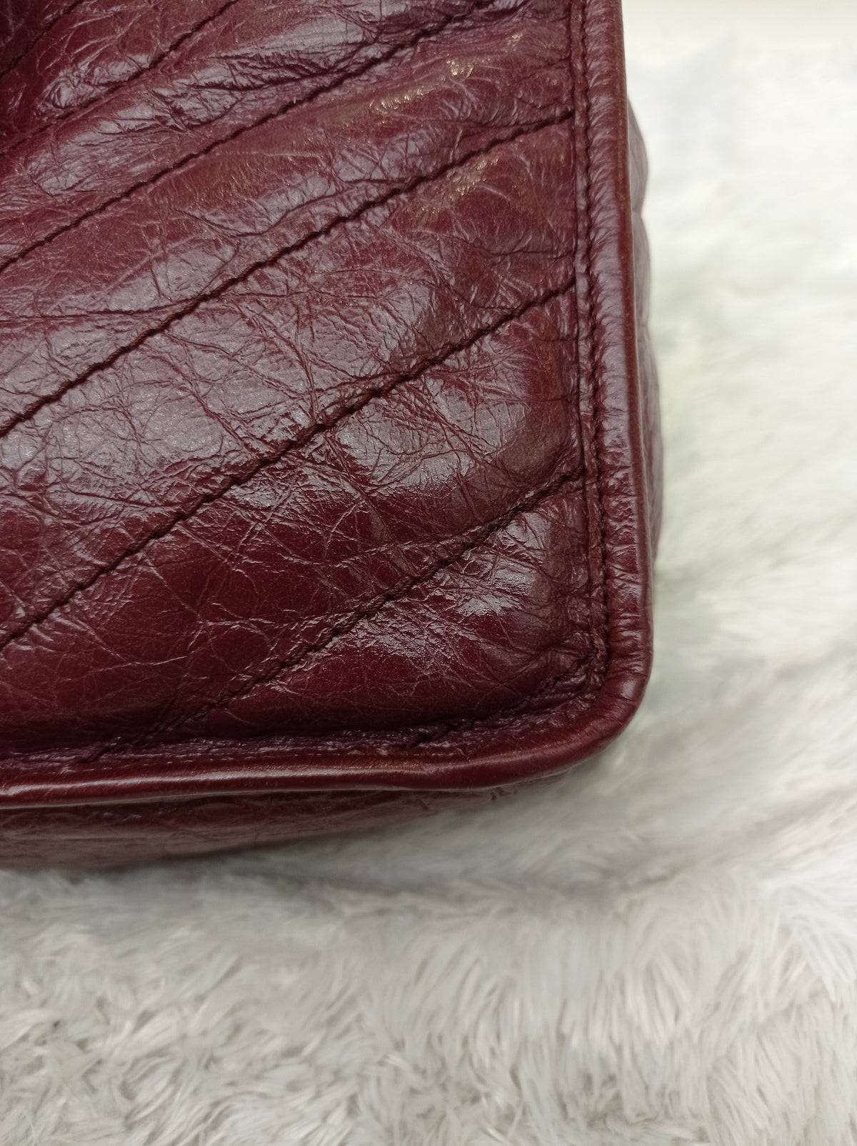 YsL Niki Medium Calfskin Burgundy RHW 2018