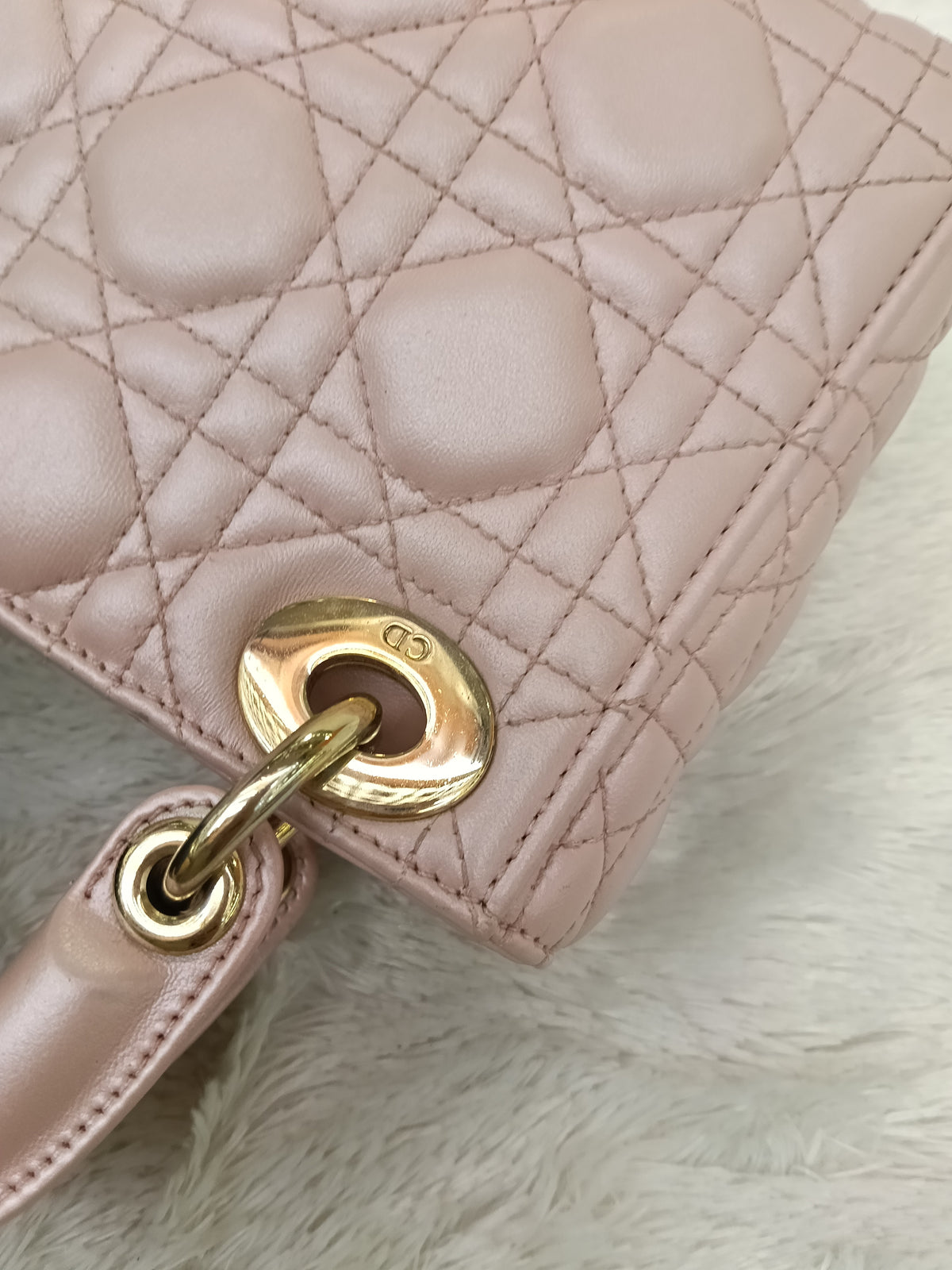 Lady Dior Mini Lamb Lotus GHW 2017