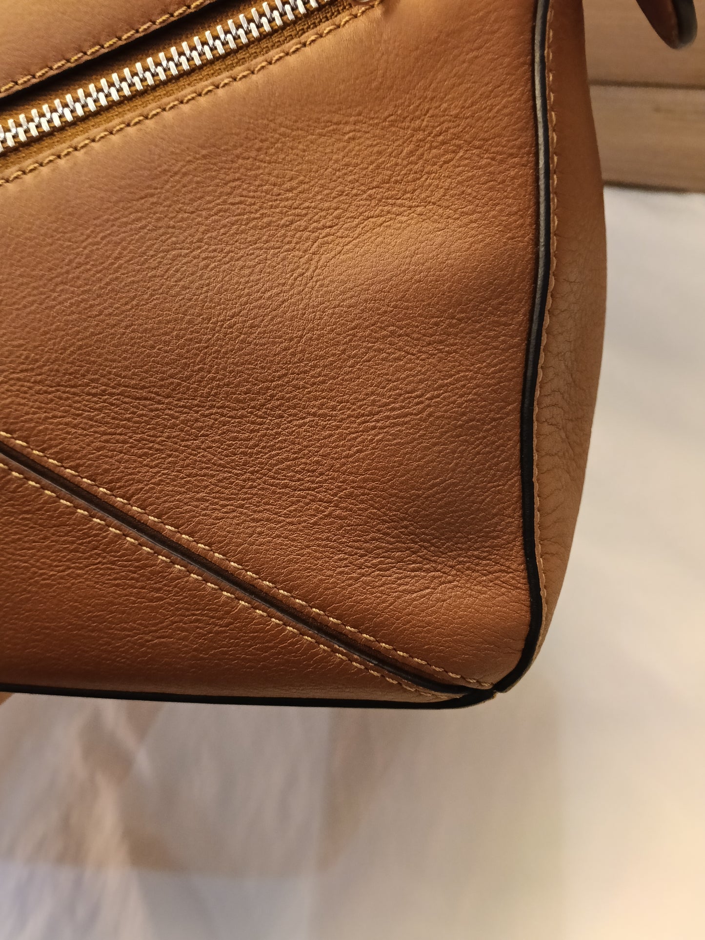 Loewe Puzzle Small Tan SHW 2020