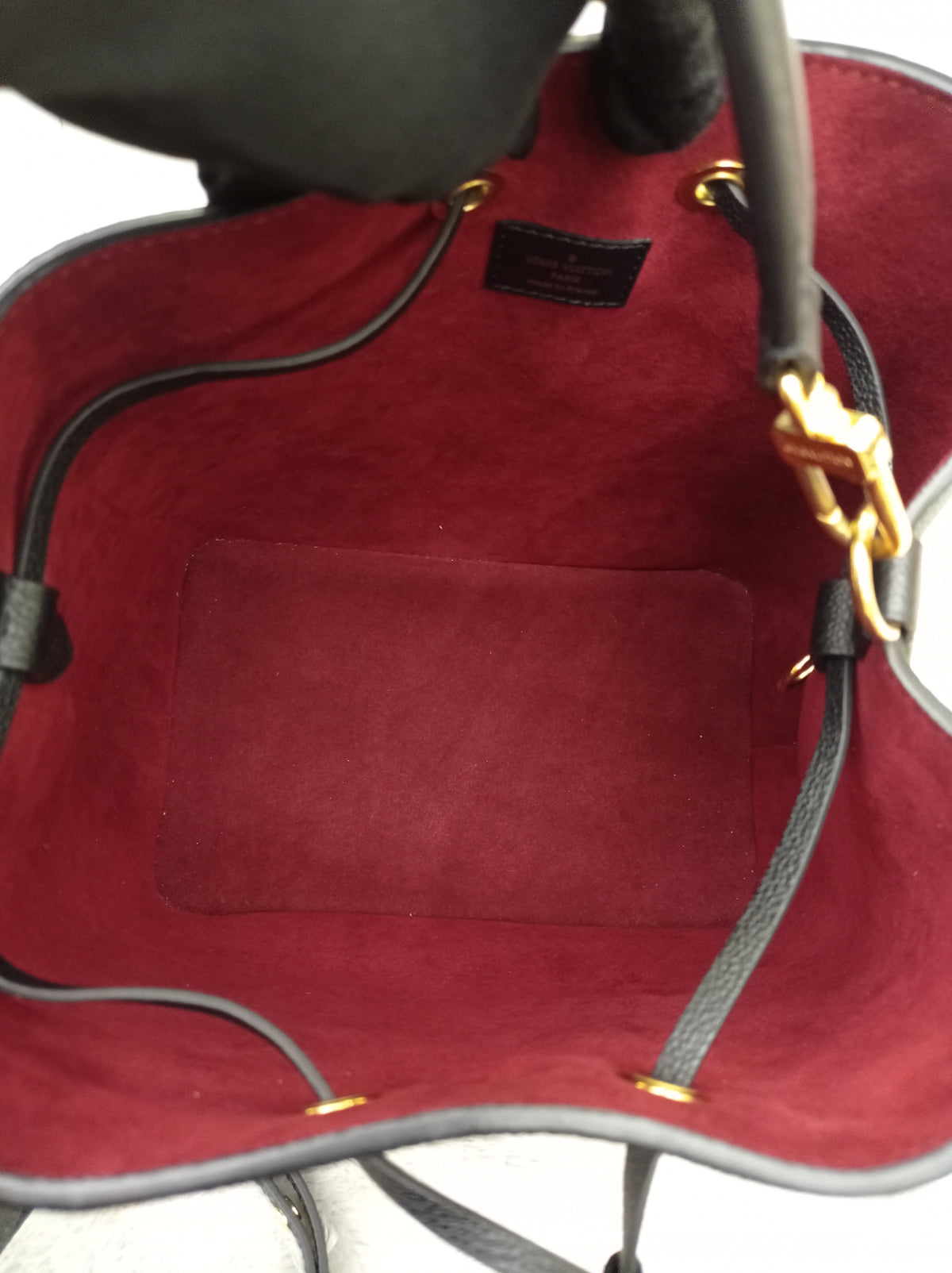 LV Neo Noe MM Monogram Empreinte Noir Creme (CHIP)