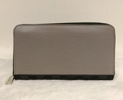 LV Zippy Wallet Long Organizer NM Epi Graphite Blue Gray