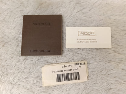 LV Pouch Louise EW Cuir Dore 2015