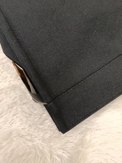 Hermes Fourre Tout Clutch Canvas Black Gray