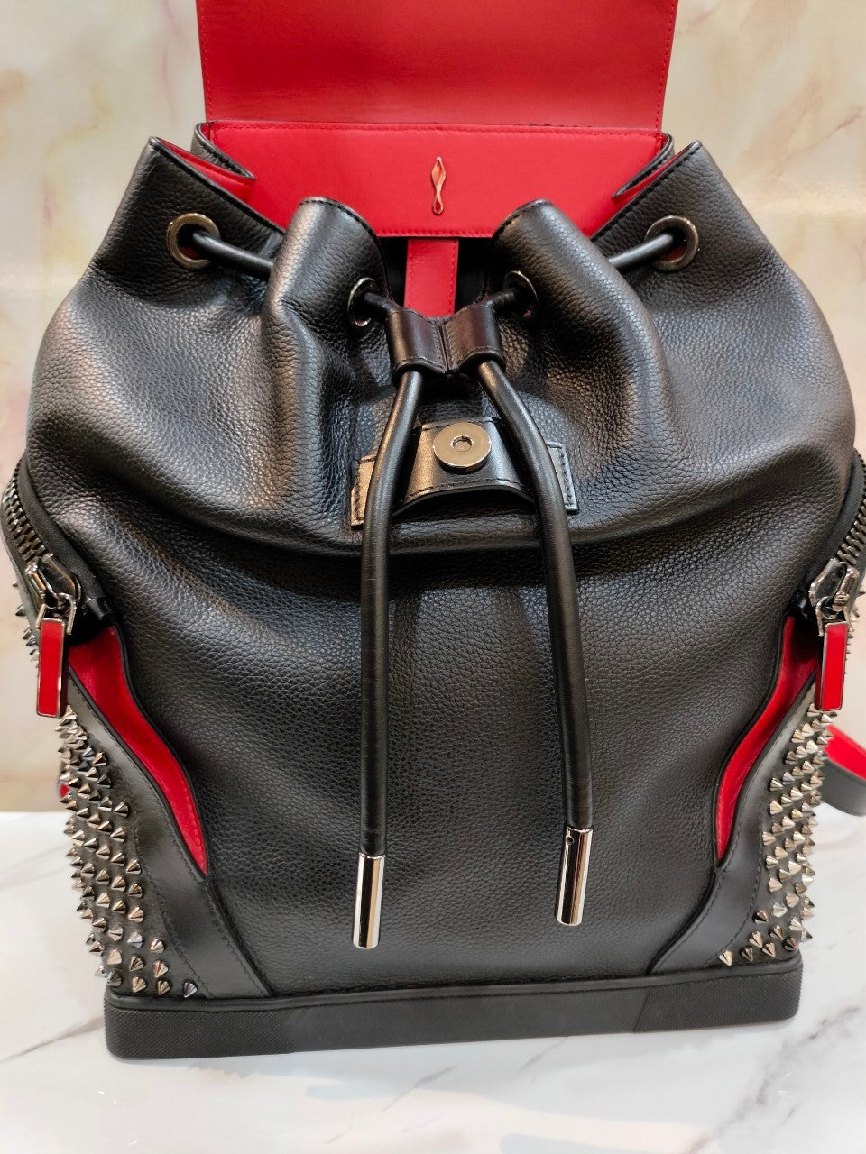 Christian Louboutin Explorer Spike Backpack Black Stud