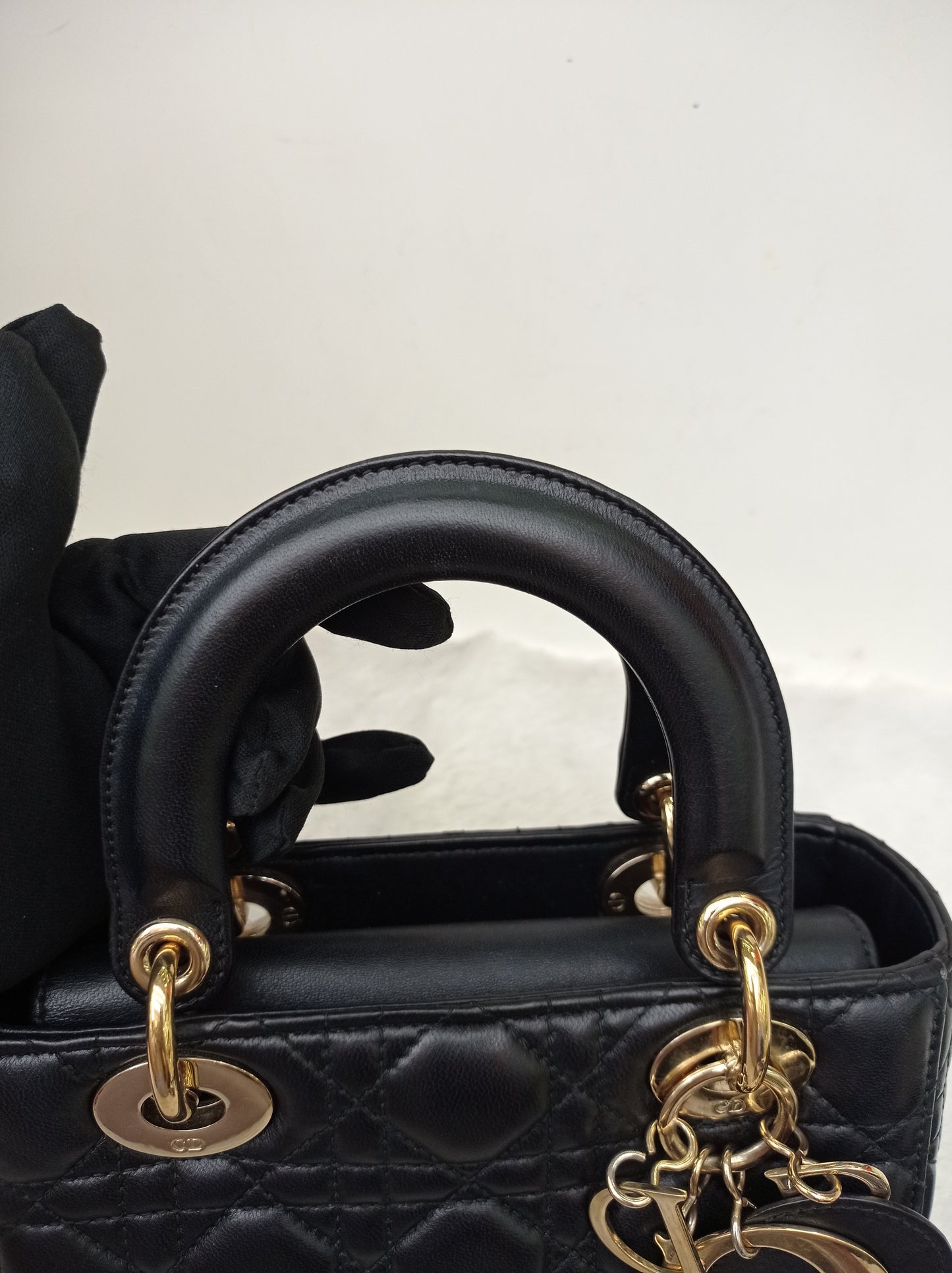 Lady Dior Small Lamb Black GHW 2018