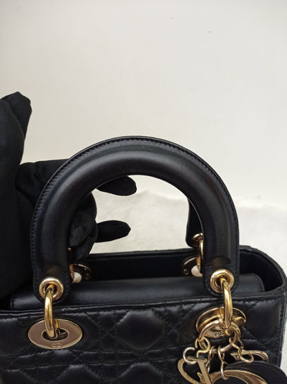 Lady Dior Small Lamb Black GHW 2018