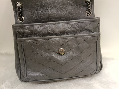 YsL Niki Medium Calfskin Grey RHW 2018