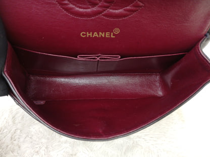 Chanel Medium Lamb Black Vintage GHW DF #2