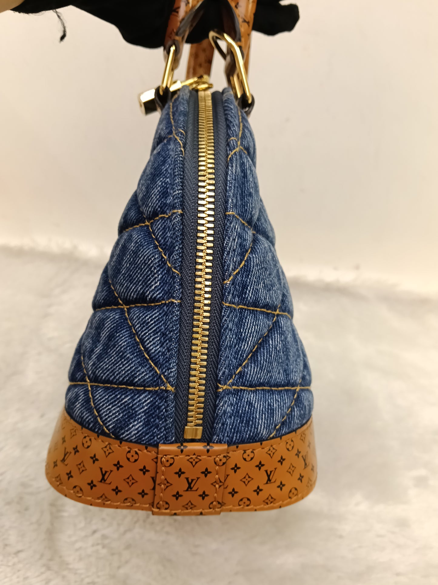 LV Alma BB Denim L Malletage Blue 2019