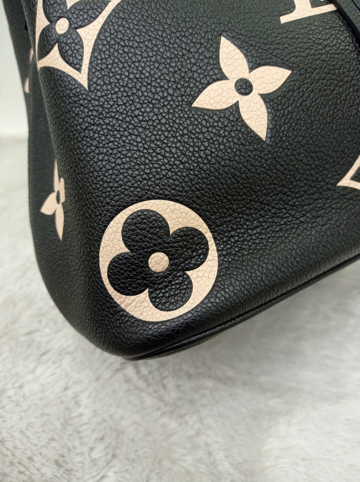 LV Neo Noe MM Monogram Empreinte Noir Creme (CHIP)