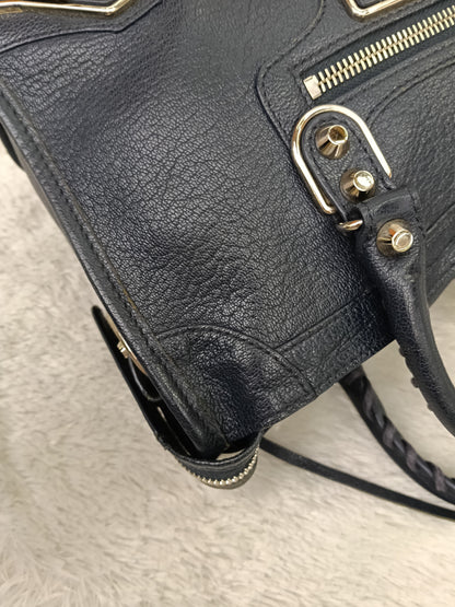 Balenciaga Small City Edge Navy SHW 2017