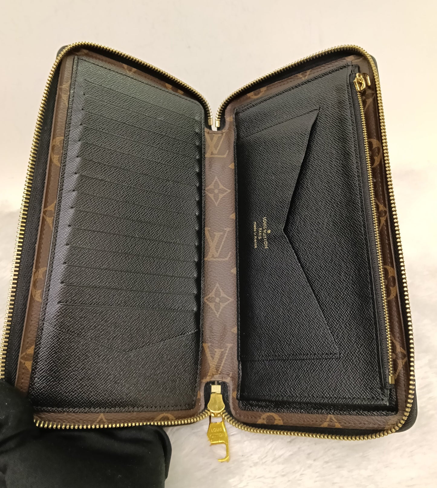 LV Zippy Retiro Organizer Wallet Monogram Noir