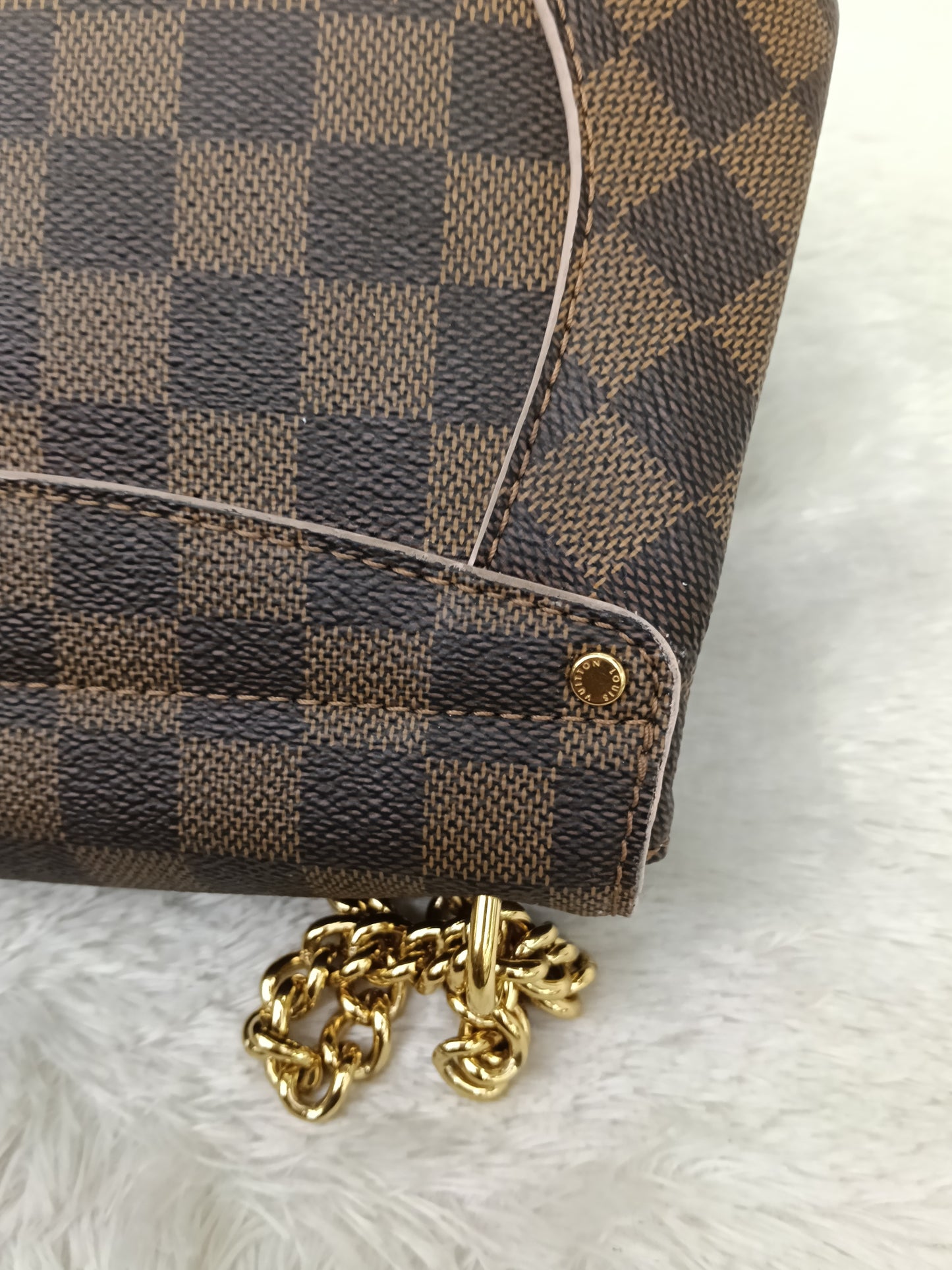 LV Caissa Clutch Damier Rose Ballerine 2016