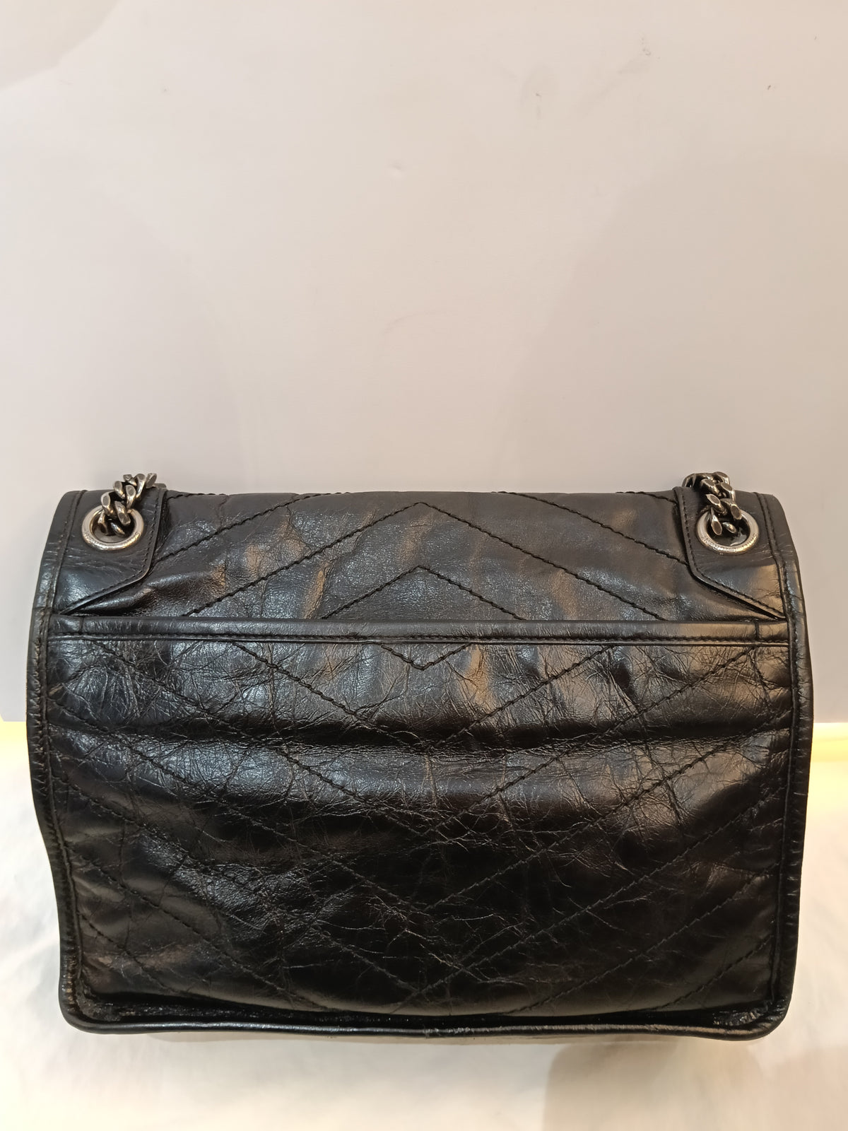 YsL Niki Medium Calfskin Black RHW 2019