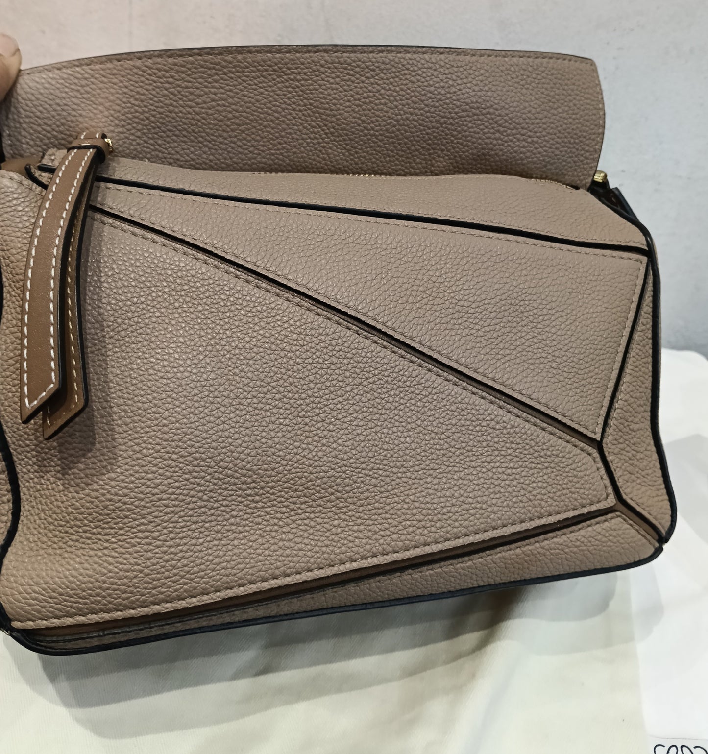 Loewe Puzzle Small Grained Sand Mink GHW 2020