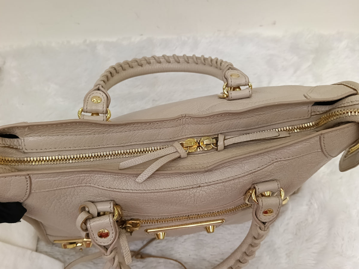 Balenciaga Small City Edge Beige GHW 2016