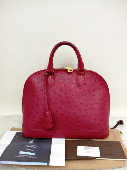 LV Alma PM Ostrich Prune 2013