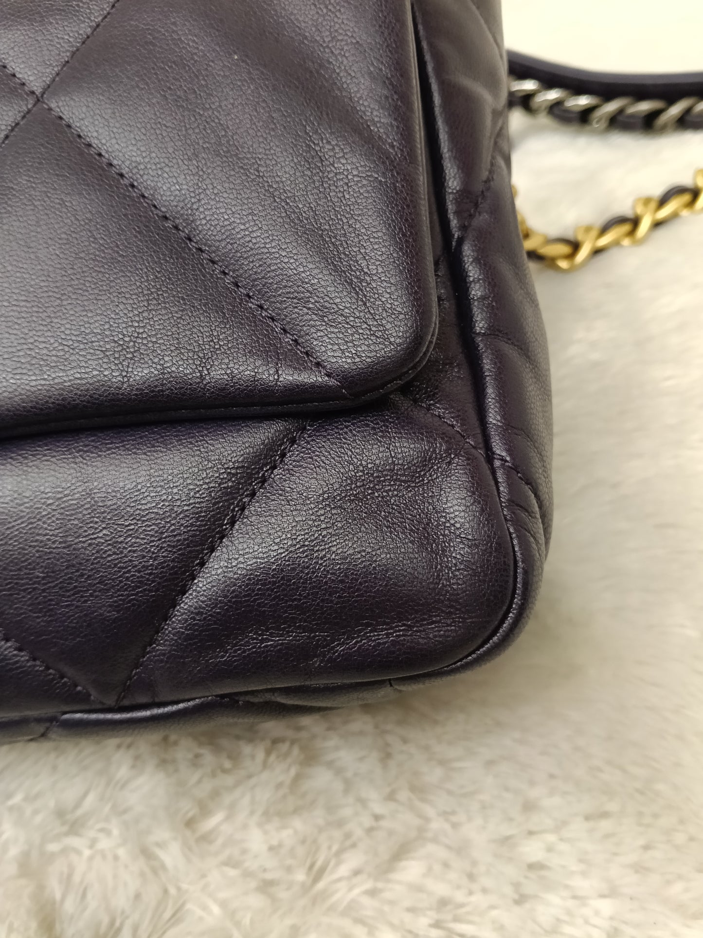 Chanel C19 Small Dark Purple GHW #30