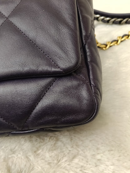 Chanel C19 Small Dark Purple GHW #30