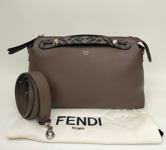 Fendi BTW Medium Maya Brown Handle FF SHW