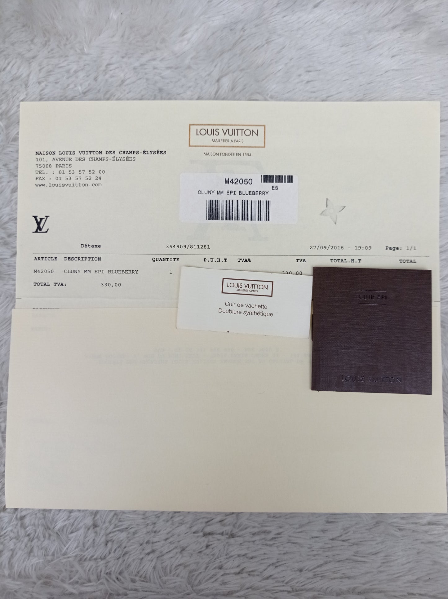 LV Cluny MM Epi Blueberry 2016